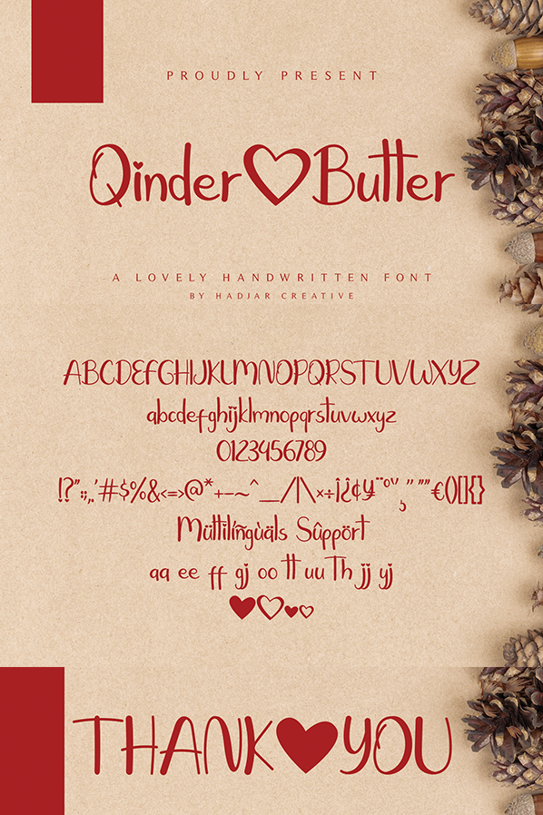 Qinder Butter Font