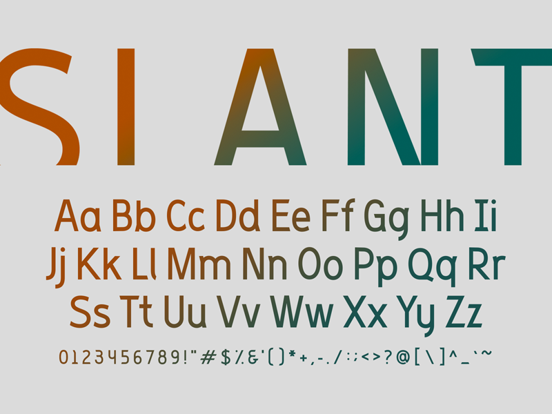 Slant Font