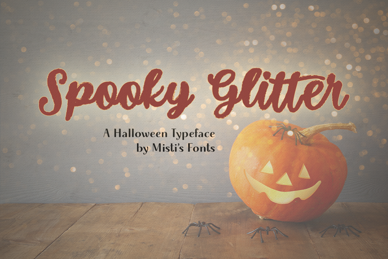 Spooky Glitter Font