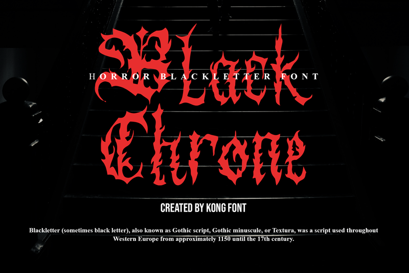 Black Chrone Font