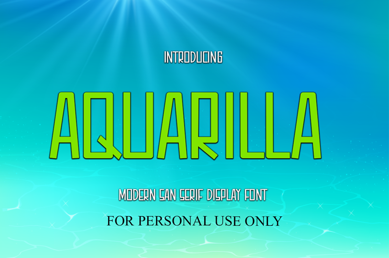 Aquarilla Font