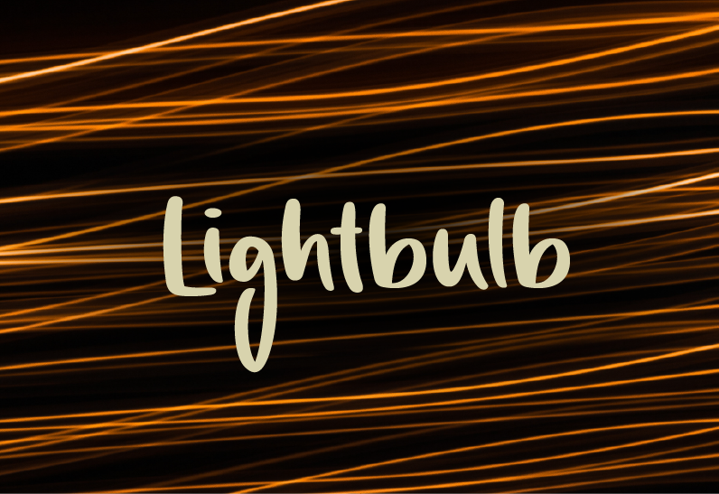 Lightbulb Font