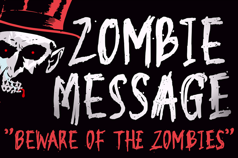 Zombie Message Font