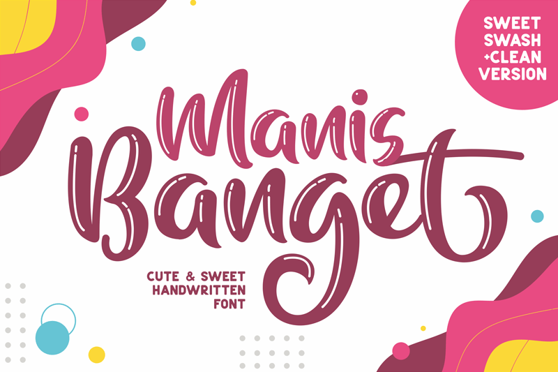 Manis Banget Line Font