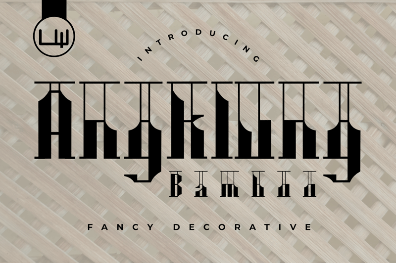 Angklung Bamboo Font