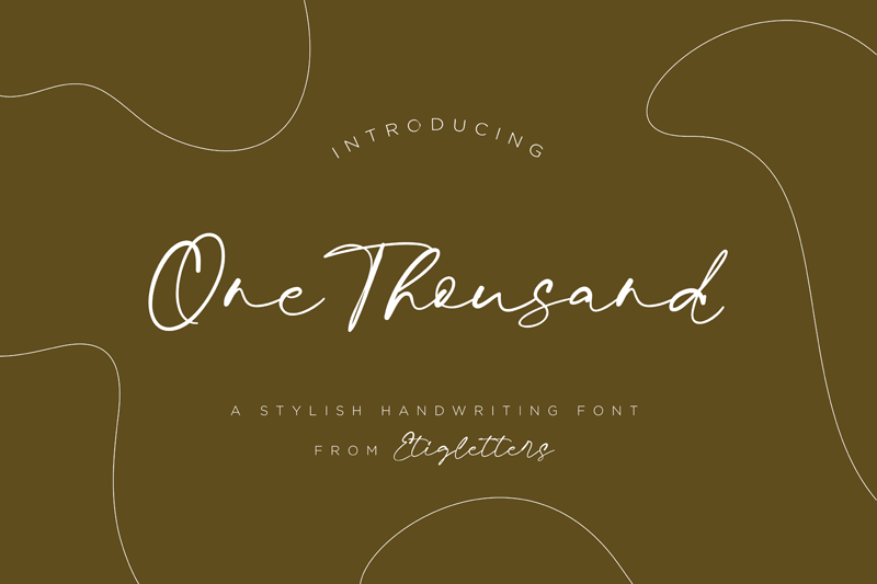 One Thousand Font