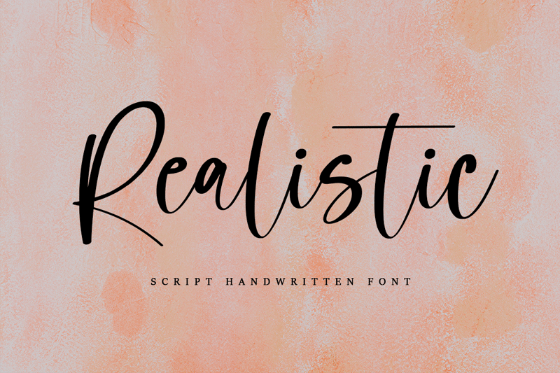 Realistic Font