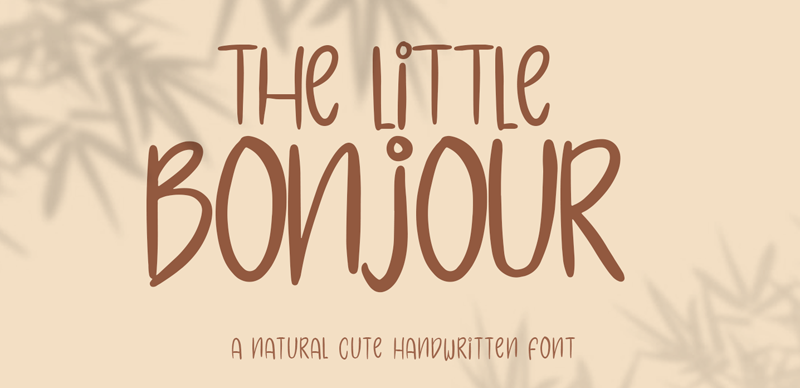 The Little Bonjour Font