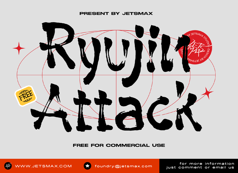 Ryujin Attack Font