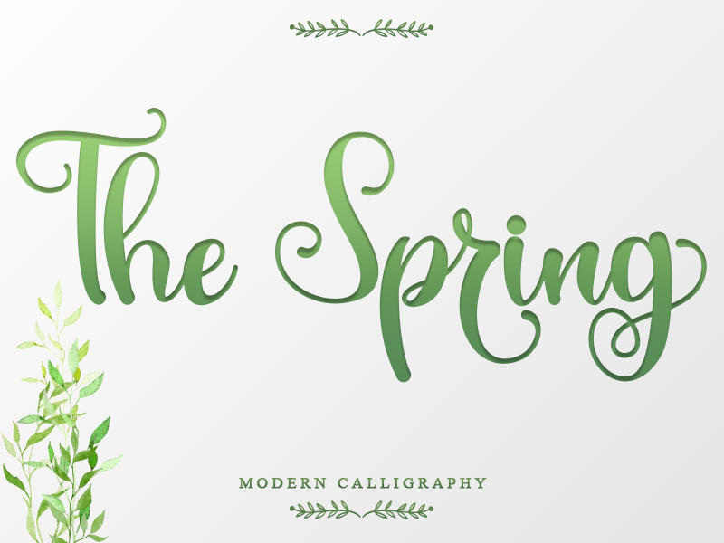 The Spring Font