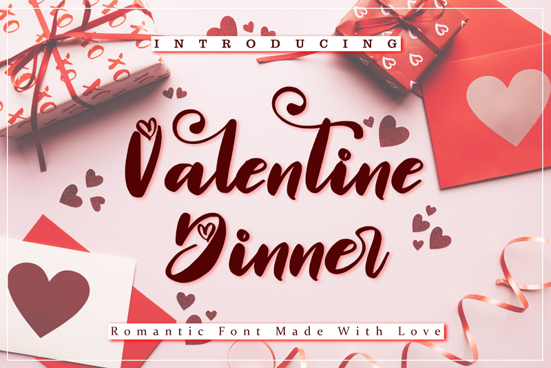 Valentine Dinner Font