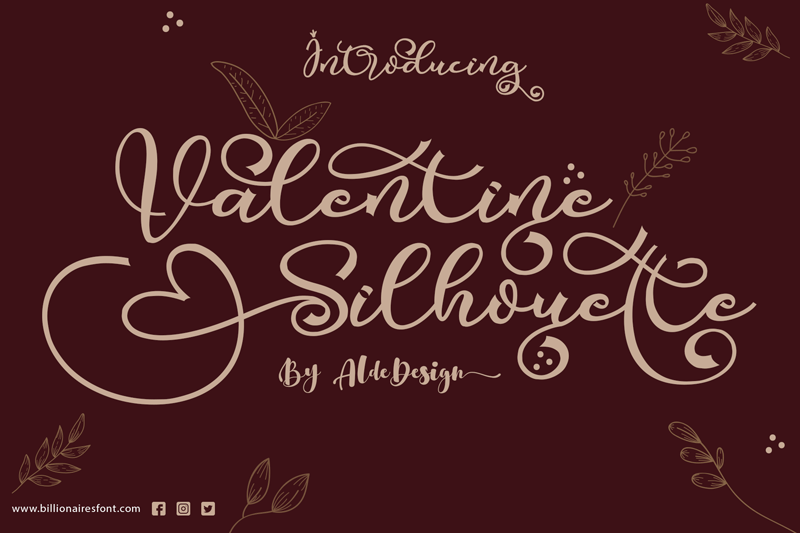 Valentine Silhouette Font