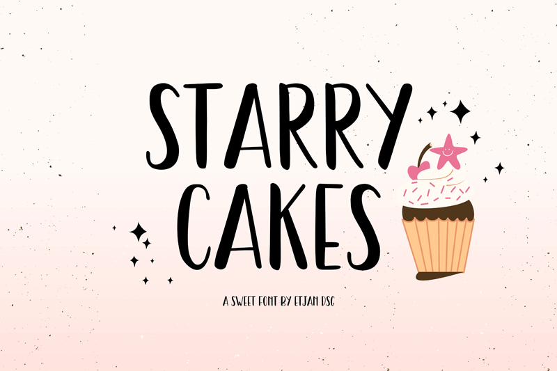 Starry Cakes Font