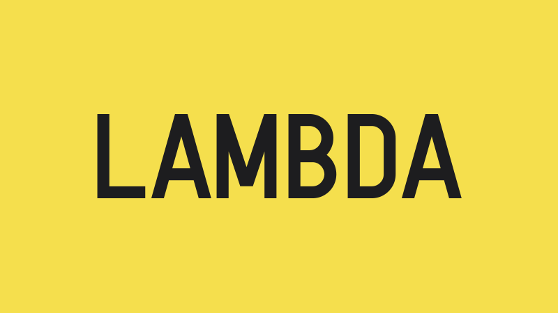 Lambda Font