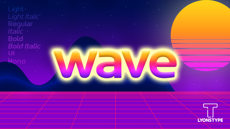 LT Wave Font