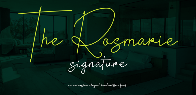 The Rosmarie Signature Font