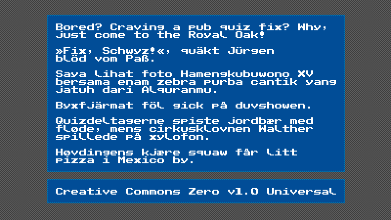Public Pixel Font