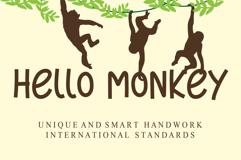Hello Monkey Font