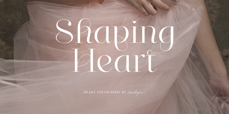 Shaping Heart Font