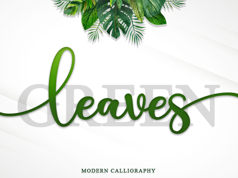 Green Leaves Font