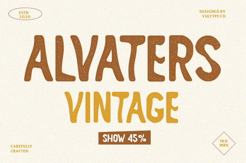 Alvater Rough Font