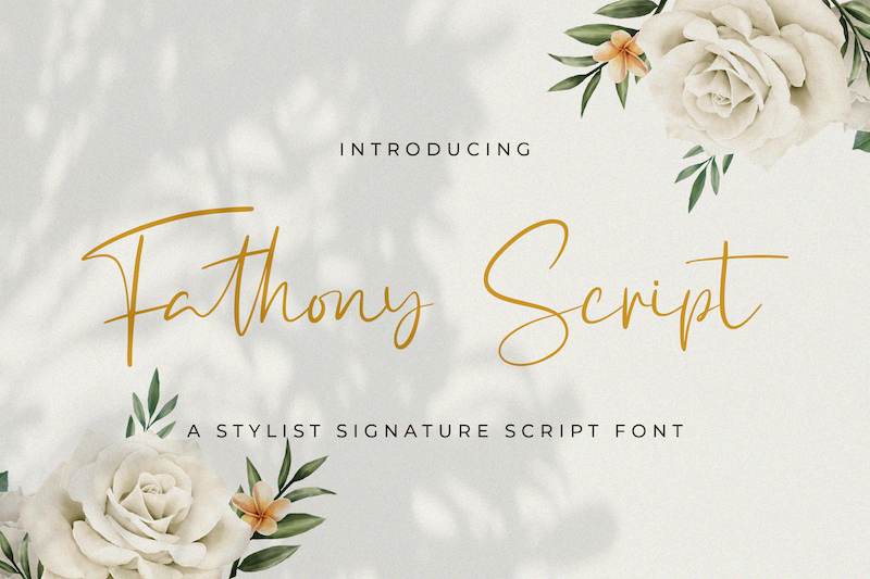 Fathony Script Font