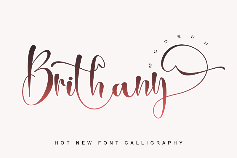 Brithany Modern Font