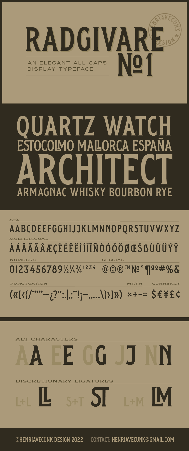 Radgivare No 1 Font