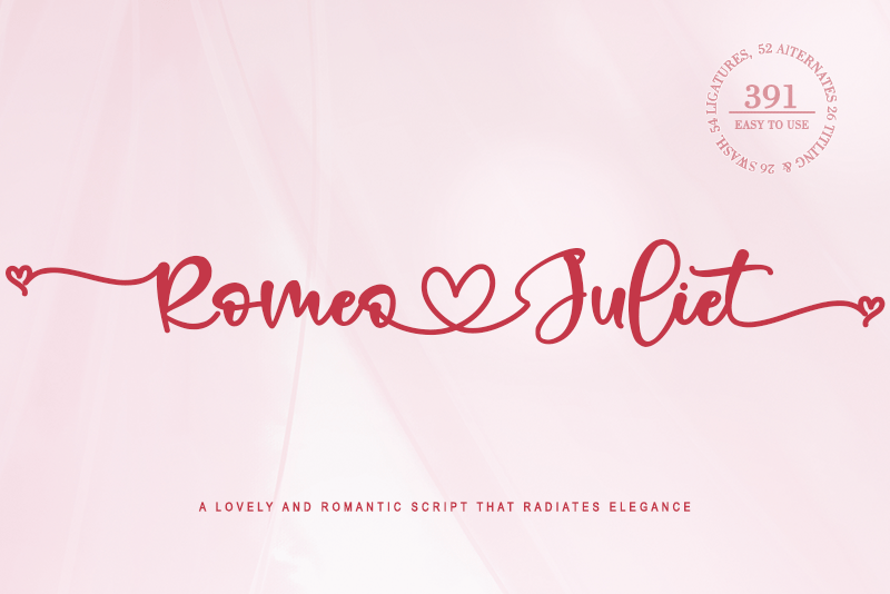Romeo Juliet Font