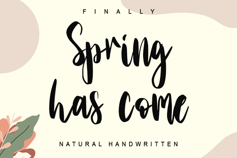 Spring has come Font