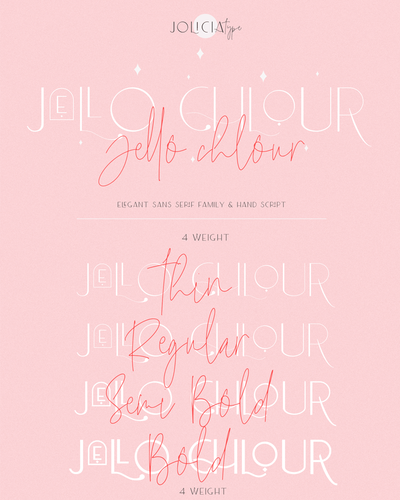 Jello Chlour Script Font