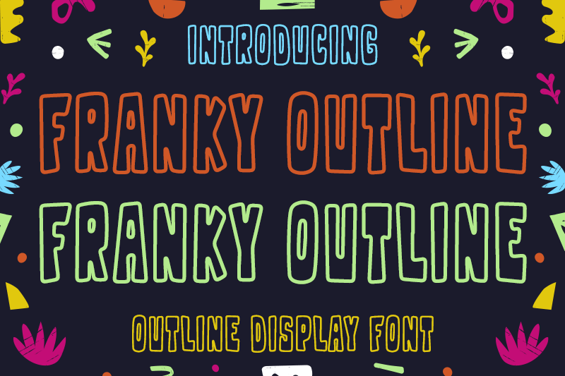 Franky Outline Font