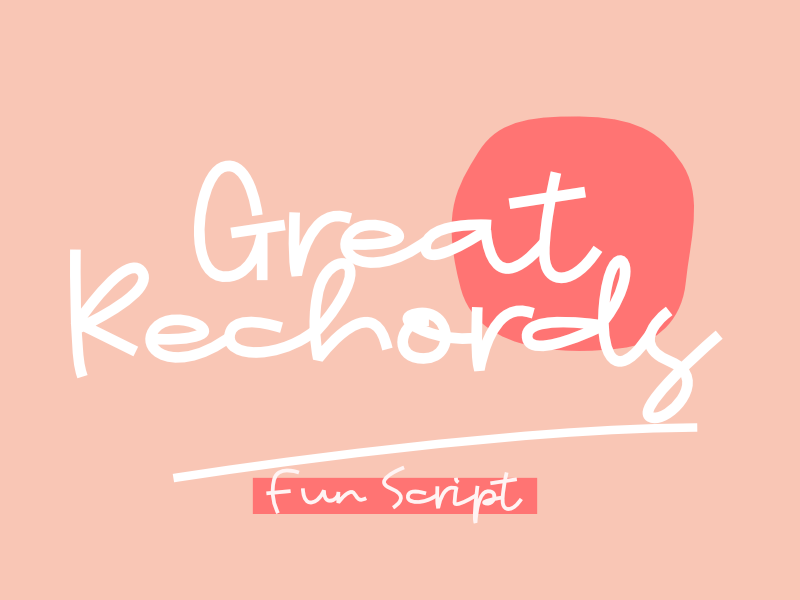 Great Rechords Font