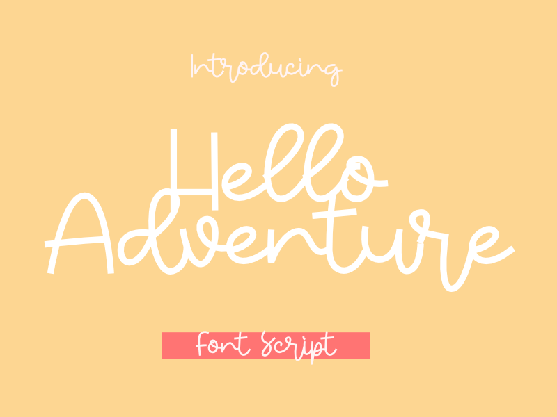 Hello Adventure Font
