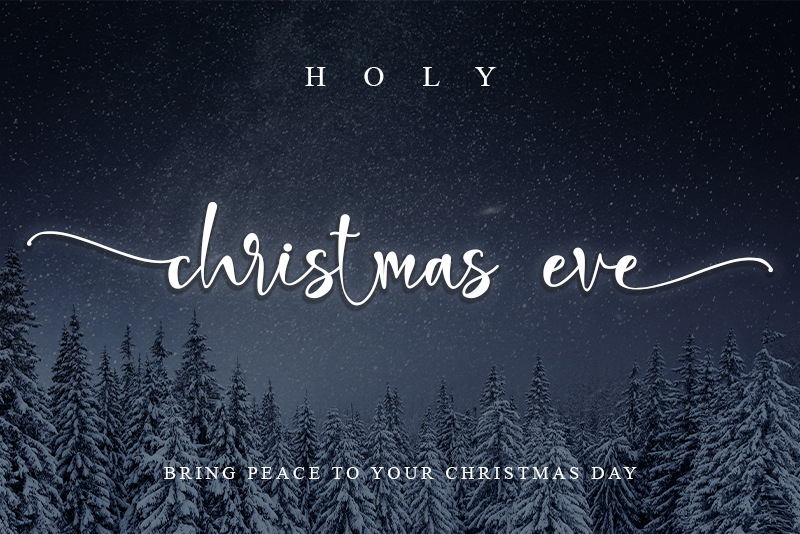 Holi Christmas Eve Font