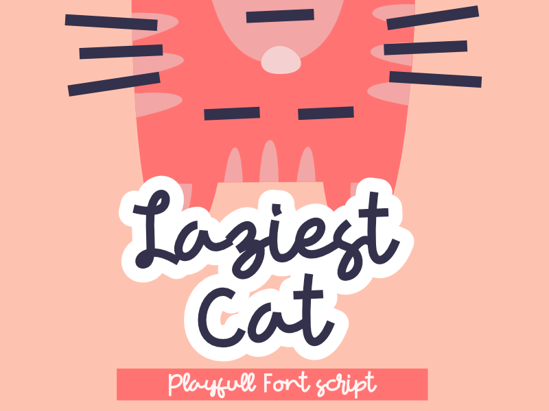 Laziest Cat Font