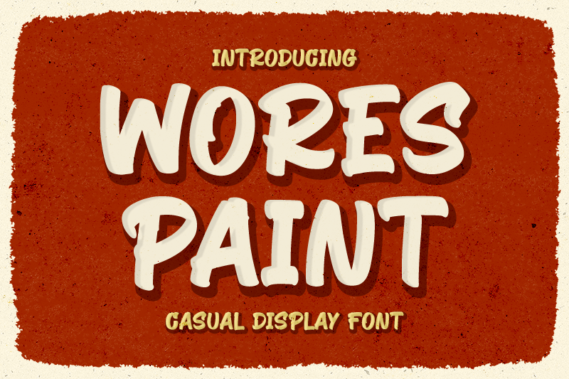 Wores Paint Font