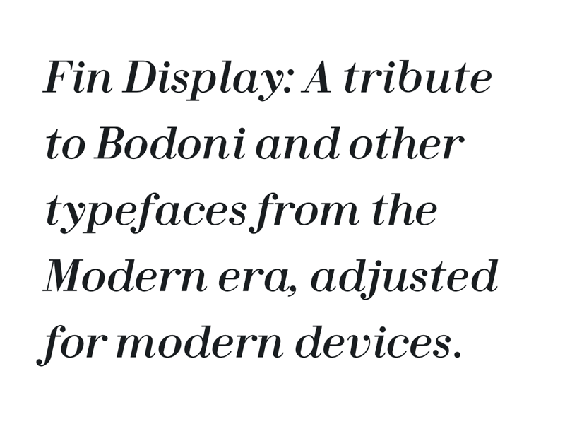 Fin Serif Display Font