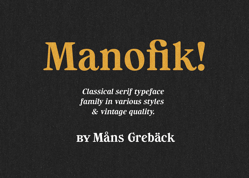 Manofik Font