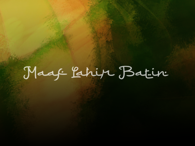 a Maaf Lahir Batin Font