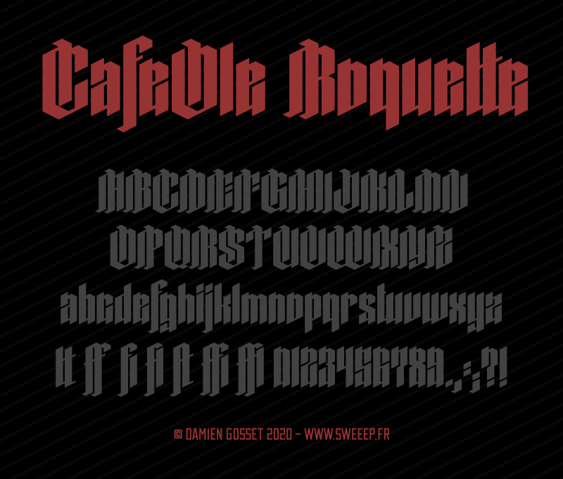 CafeOle Roquette Font