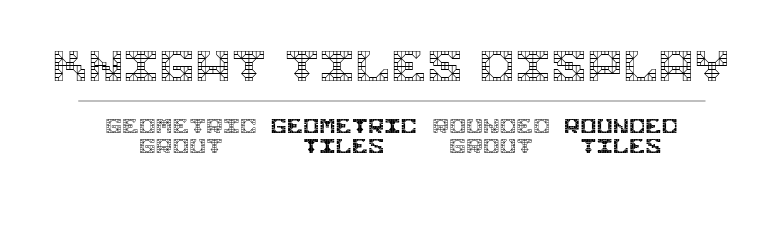 Knight Tiles Display Font