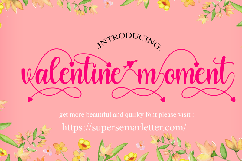Valentine Moment Font