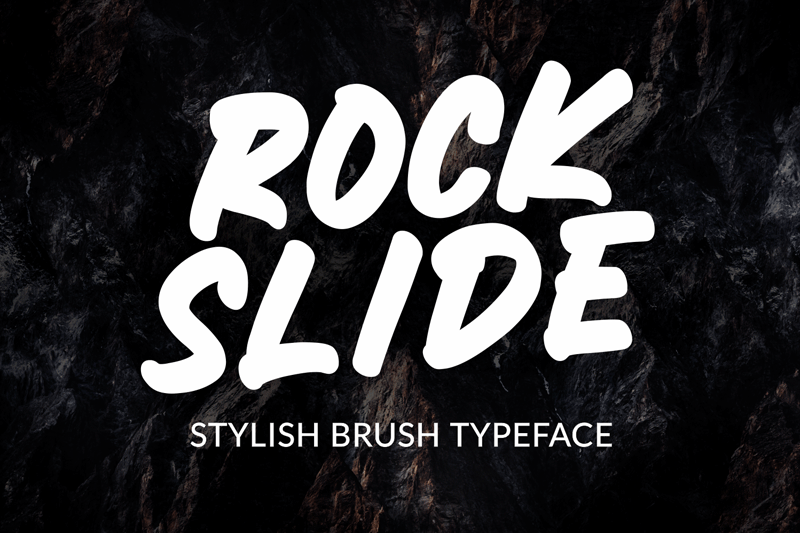 Rock Slide Font