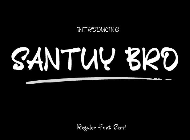 Santuy Bro Font