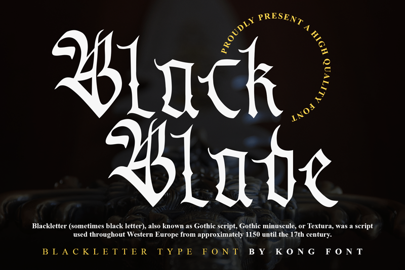 Black Blade Font