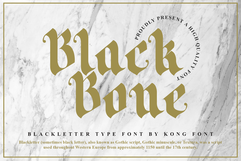 Black Bone Font