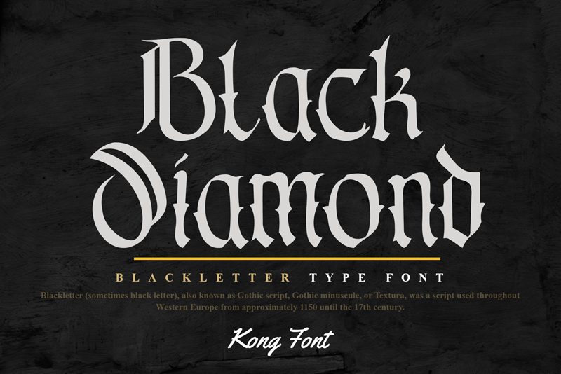 Black Diamond Font