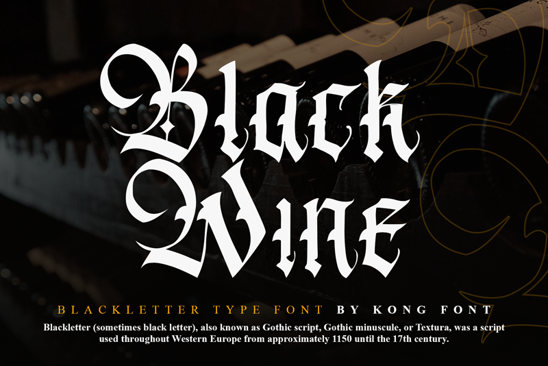 Black Wine Font
