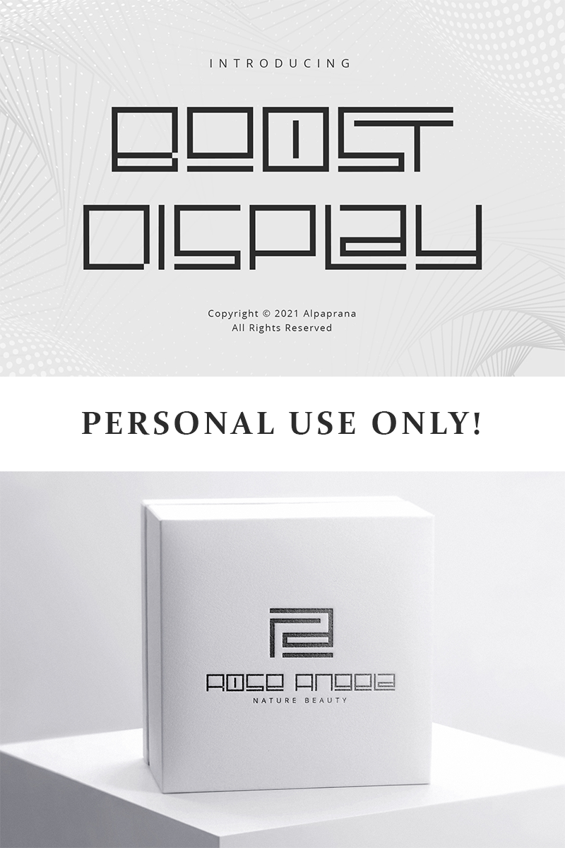 Boost Display Font